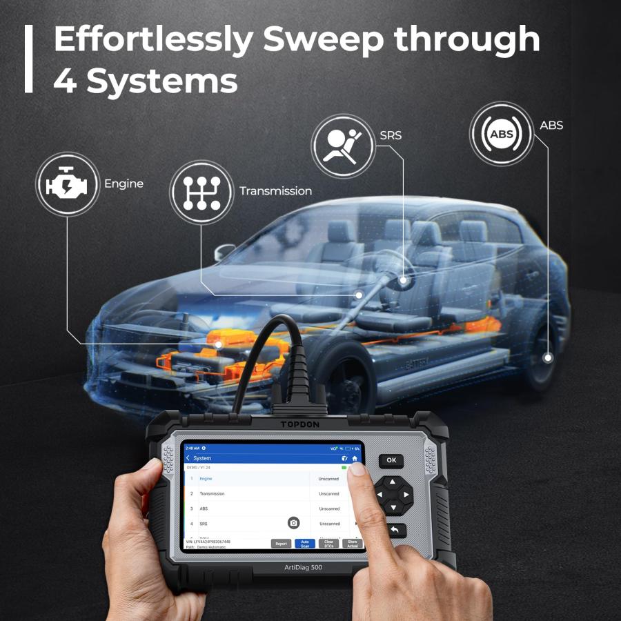 TOPDON AD500 obd2 診断機 日本語 自動車 故障診断機 bmw ベンツ