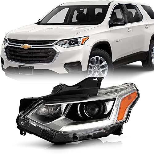 【並行輸入品】ACANII   [HID/キセノンモデル] 2018 2020 Chevy Traverse LED DRLプロジェクターヘッドの画像