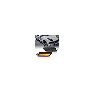 POPMOTORZ ポルシェ 流れて光るサイドマーカーランプファイバーLED シーケンシャル フェンダー フロントサイドマーカー  並行輸入品の画像