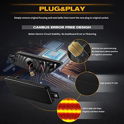 POPMOTORZ ポルシェ 流れて光るサイドマーカーランプファイバーLED シーケンシャル フェンダー フロントサイドマーカー  並行輸入品の画像