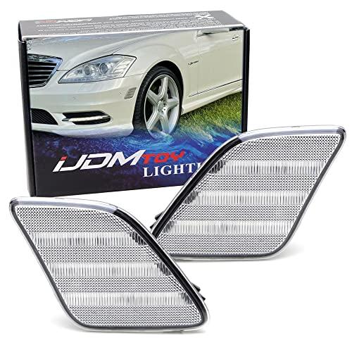 iJDMTOY Clear Lens Amber Full 3 Row LED Strip Front Side Marker  並行輸入品の画像