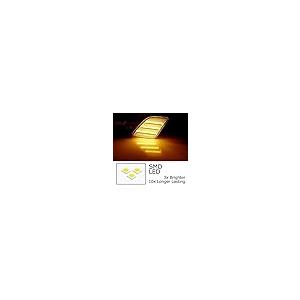 iJDMTOY Clear Lens Amber Full 3 Row LED Strip Front Side Marker  並行輸入品の画像