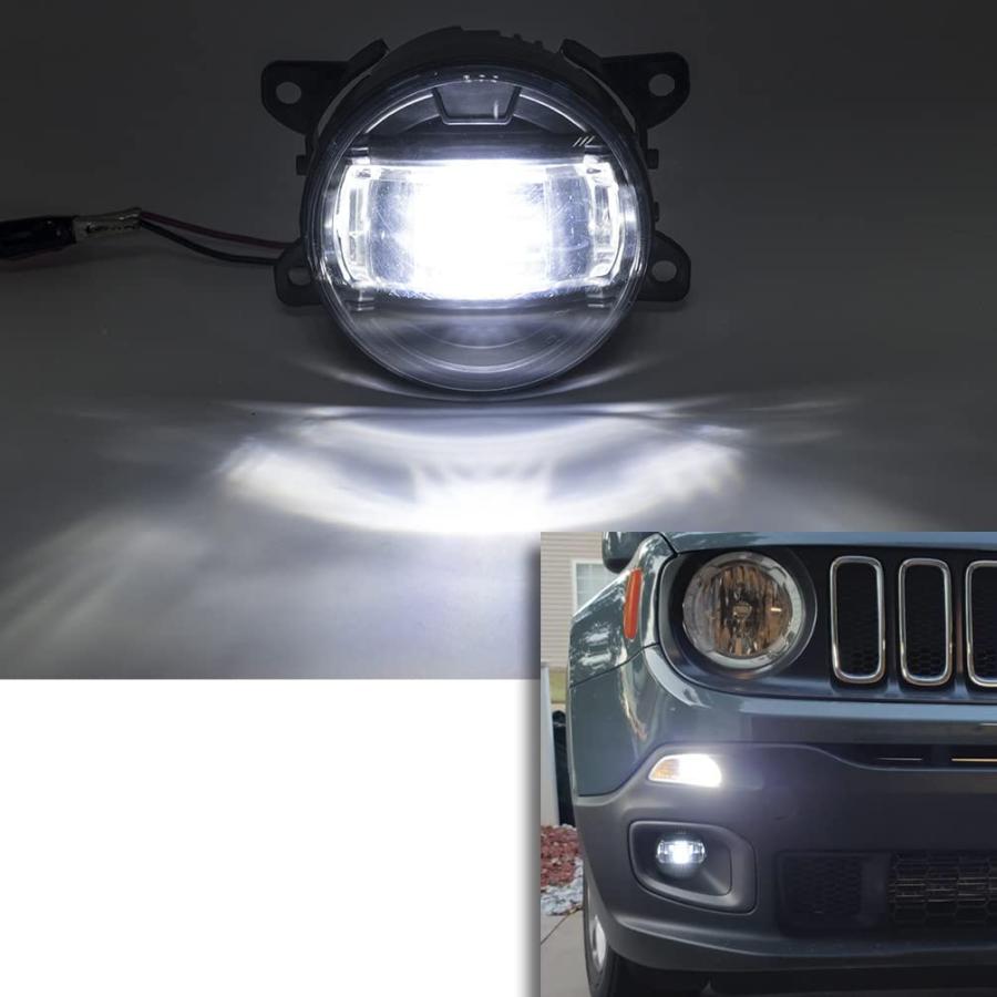 【並行輸入品】NJSBYL LED フォグライトキット J.eep Renegade 2015 2016 2017 2018 2019 2020の画像