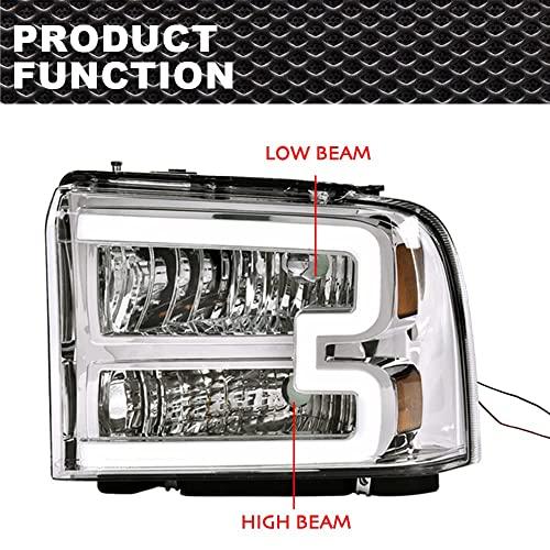 G PLUS LED DRLヘッドライト 2005 2006 2007 フォード F250 F350 F450 F550 スーパー 並行輸入品の画像