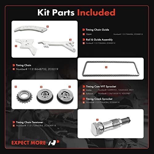 A Premium Engine Timing Chain Kit W/Tensioner [fits DOHC, 4Cyl 2 並行輸入品の画像