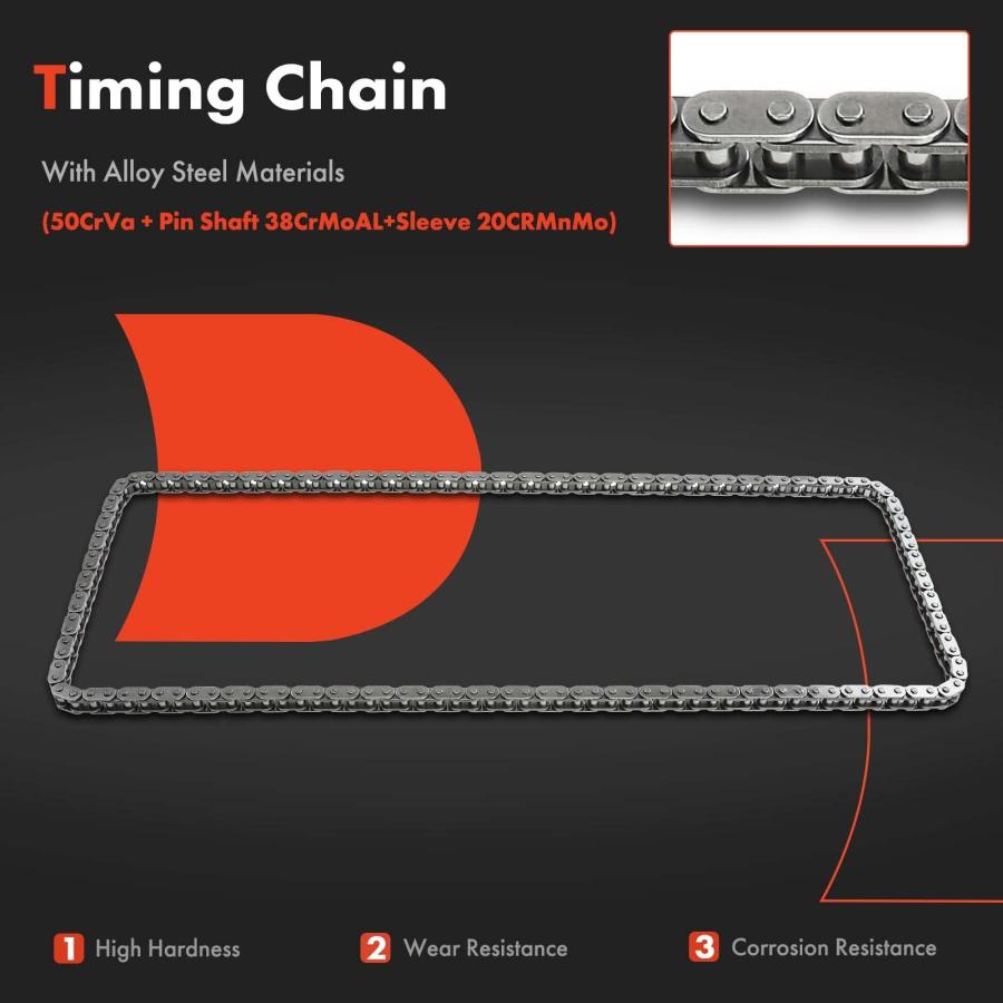 A Premium Engine Timing Chain Kit W/Tensioner [fits DOHC, 4Cyl 2 並行輸入品の画像