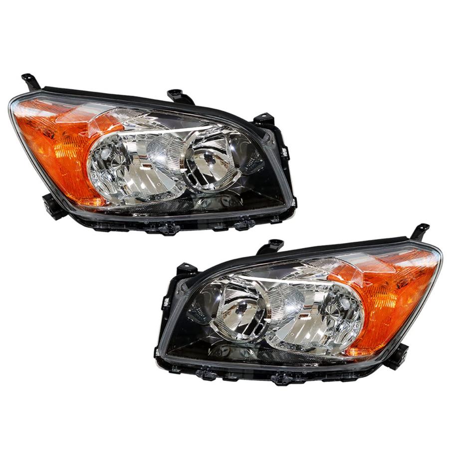 labwork 2009 2012 トヨタ Rav4 ブラック プロジェクターヘッドライトアセンブリ ペア 左側+右側 (助手席\u0026 並行輸入品_3