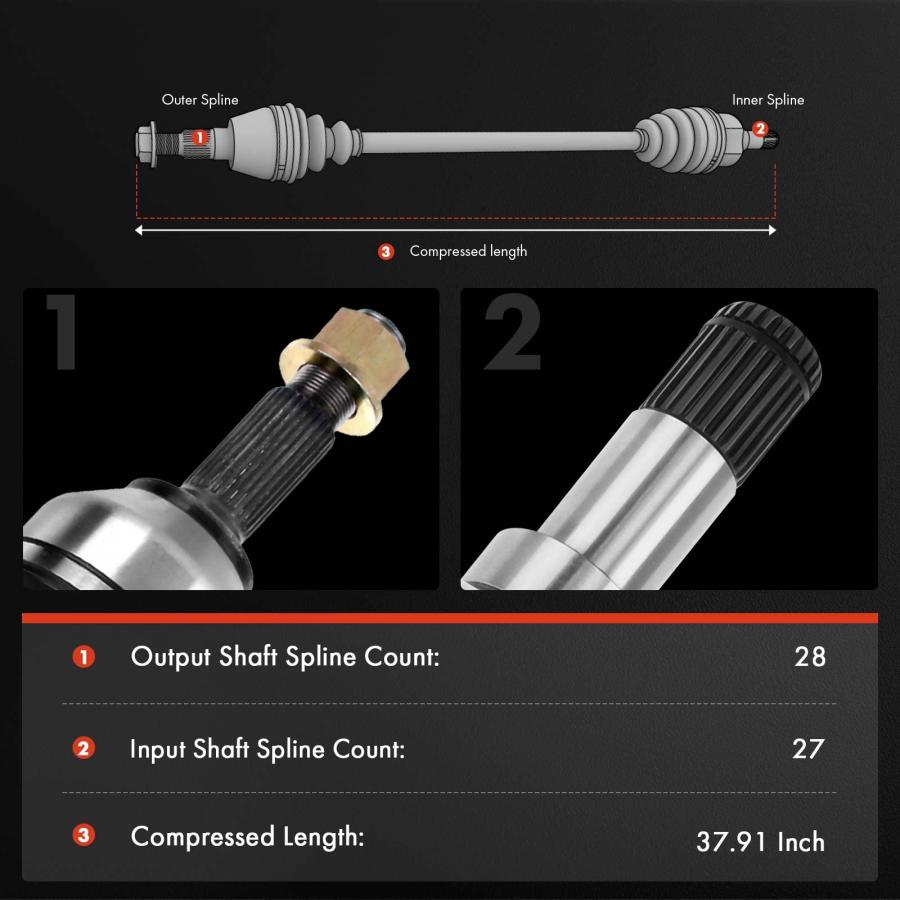 A Premium CV Axle Shaft Assembly Compatible with Mitsubishi Lanc 並行輸入品の画像
