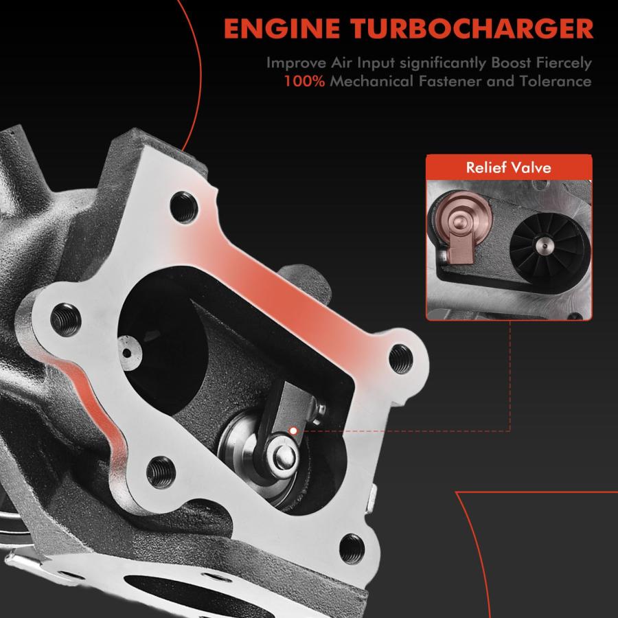 A Premium Complete Turbo Turbocharger Kit, with Wastegate Actuat 並行輸入品の画像