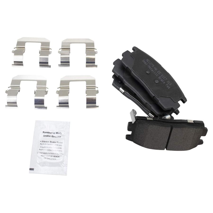 TRQ Rear Performance Brake Pad \u0026 Rotor Kit Brake Pads Brake Roto 並行輸入品の画像