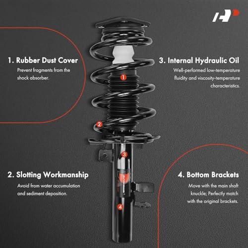 A Premium Front Pair (2) Complete Strut & Coil Spring Assembly C 並行輸入品の画像