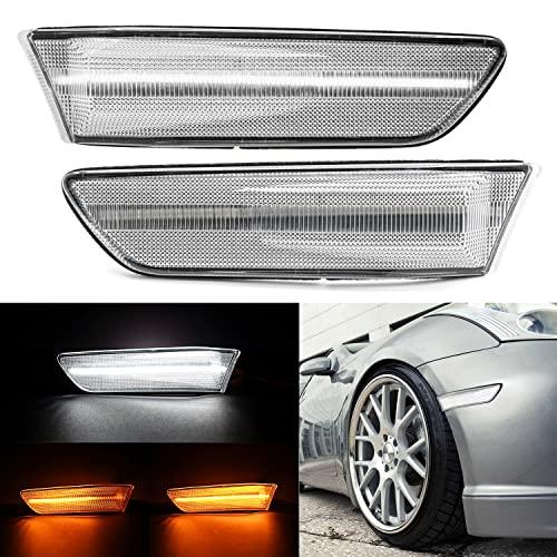スイッチバック LED サイドマーカーライト アンバー ホワイト 2003 2007 インフィニティ G35 クーペ スカイライン 並行輸入品の画像