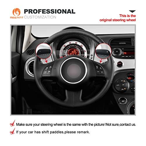 MEWANT Hand Stitch Breathable Black Leather Car Steering Wheel C 並行輸入品｜wid-grab｜05