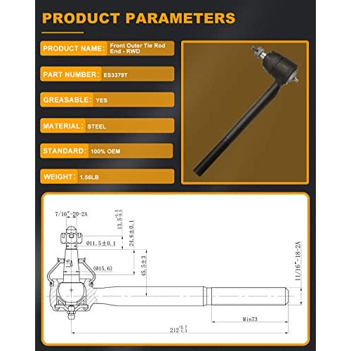 SOSOPART 10pc Set 2WD Front Suspension Kit Idler Arm Inner Outer 並行輸入品の画像
