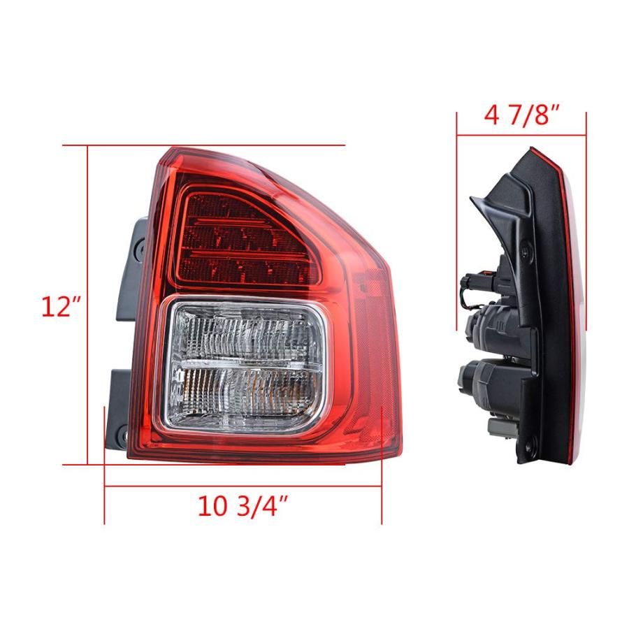 【並行輸入品】 AMOPA amopacorp Right Rear Brake Stop Tail Light Compatible with_9