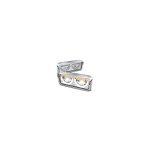 【並行輸入品】 Auto Dynasty Dual LED Halo Rings DRL Headlights Assembly Compatiの画像