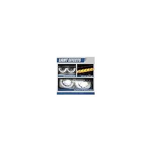 【並行輸入品】 Auto Dynasty Dual LED Halo Rings DRL Headlights Assembly Compatiの画像