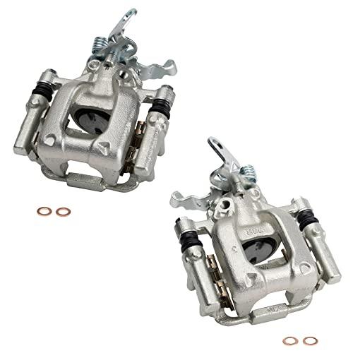 【並行輸入品】 TRQ Rear Brake Caliper Set Compatible with 2010 2013 Audi A3 A3の画像