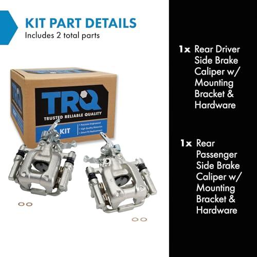 【並行輸入品】 TRQ Rear Brake Caliper Set Compatible with 2010 2013 Audi A3 A3の画像