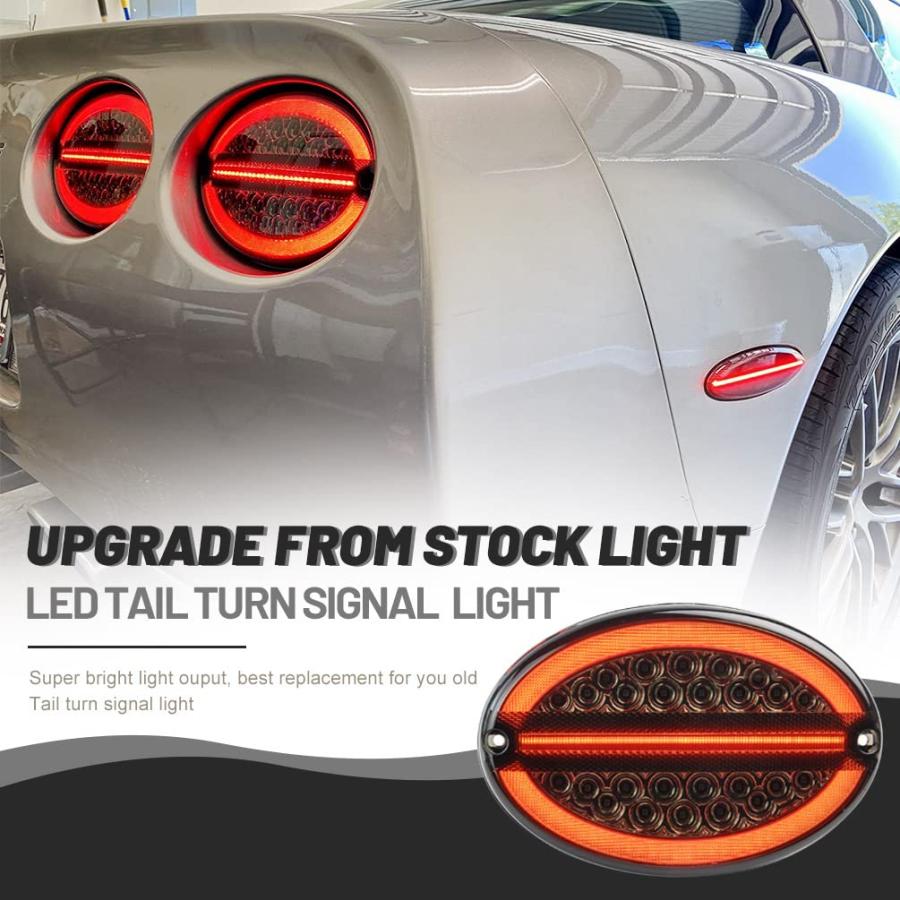 【並行輸入品】 NJSBYL Corvette LED Tail Turn Signal Light Assembly For Chevy C5の画像
