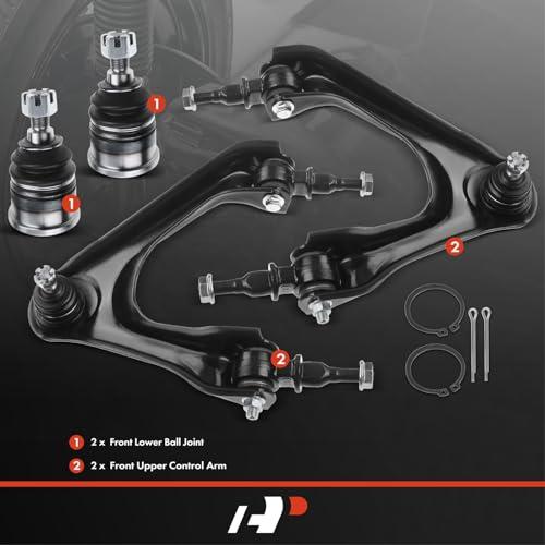 A Premium Set of 4, Front Upper Control Arm, Lower Ball Joint, C 並行輸入品の画像