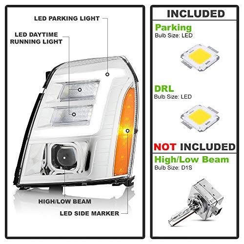 ACANII [HID/キセノンモデル] 2007 2014 Cadillac Escalade クロームLEDチューブ DR 並行輸入品_4