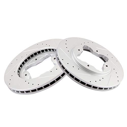 AUTOMUTO Front Rotors Drilled Slotted Discs Brake Rotor fit For 並行輸入品