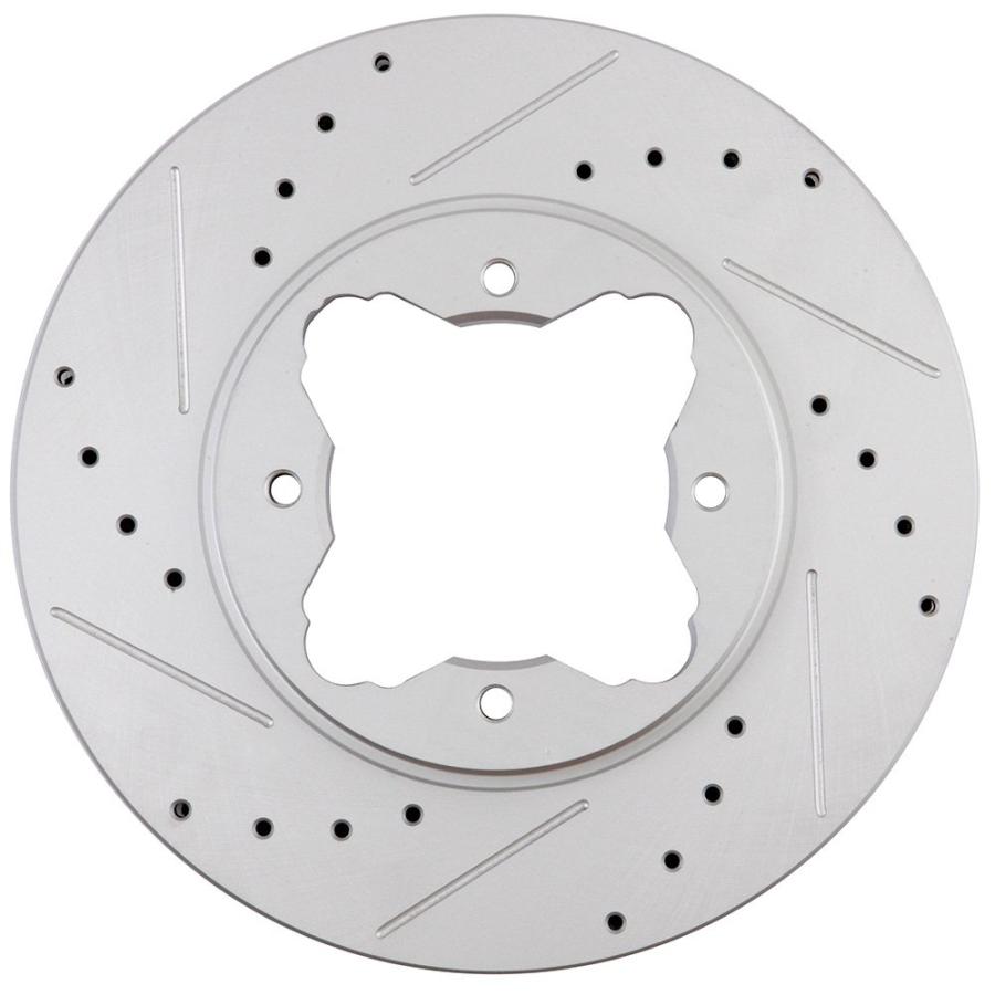 AUTOMUTO Front Rotors Drilled Slotted Discs Brake Rotor fit For 並行輸入品