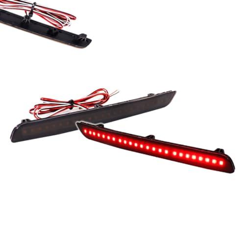 ADIIL スモークレンズ レッド LED リアフォグライト バンパー リフレクター ブレーキ テールランプ 2020 2021  並行輸入品の画像