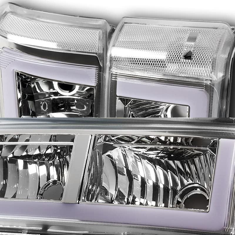 HYPERSPEED DRL LEDストリップヘッドライト + バンパーランプ 4個 2003 2004 2005 2006 20 並行輸入品の画像