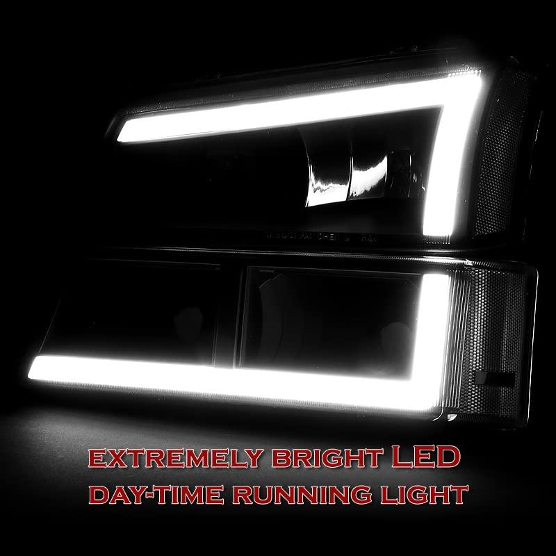 HYPERSPEED DRL LEDストリップヘッドライト + バンパーランプ 4個 2003 2004 2005 2006 20 並行輸入品の画像