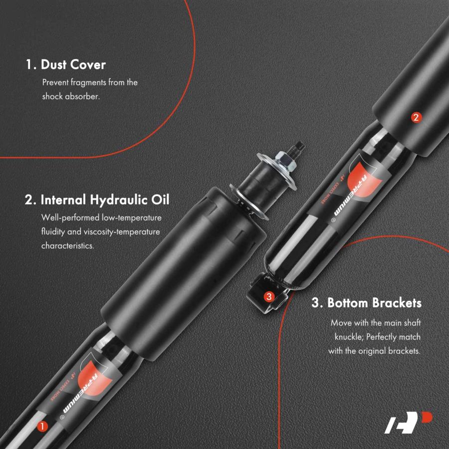 A Premium Front Pair (2) Shock Absorber Compatible with Mitsubis 並行輸入品_6
