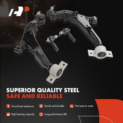 A Premium Set of 6, Front Lower Control Arm, Inner Outer Tie Rod 並行輸入品の画像