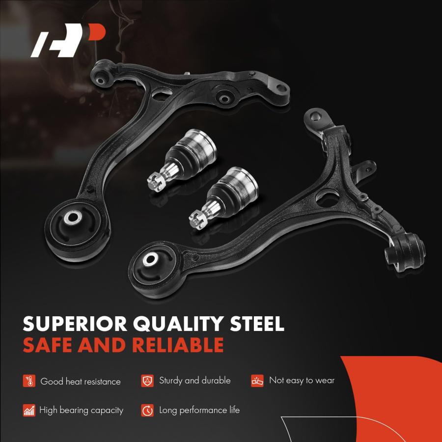 A Premium Set of 4, Lower Control Arm, Lower Ball Joint Compatib 並行輸入品の画像