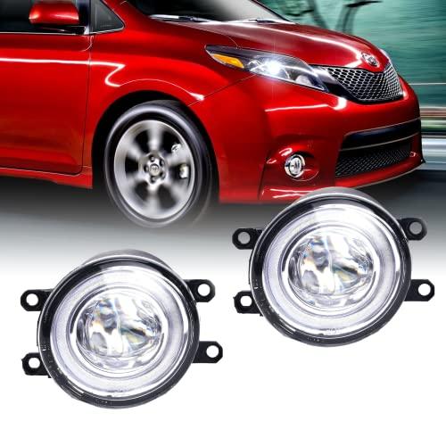 Kspeed Driving Fog Lights with Led Halo DRL for Toyota Camry/Cor 並行輸入品の画像