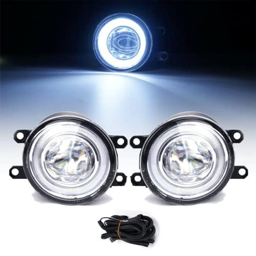 Kspeed Driving Fog Lights with Led Halo DRL for Toyota Camry/Cor 並行輸入品の画像