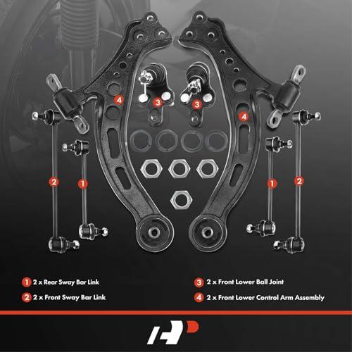 A Premium Set of 8, Front Lower Control Arm, Lower Ball Joint, F 並行輸入品の画像