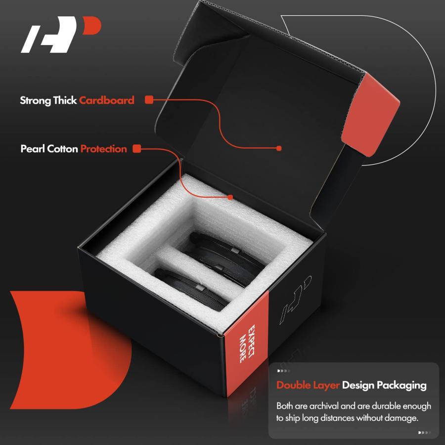 A Premium Front Ceramic Disc Brake Pads Set Compatible with Sele 並行輸入品_9