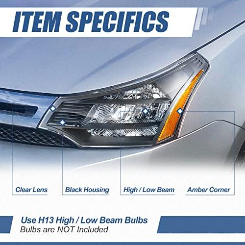 【並行輸入品】 Auto Dynasty Headlights Assembly Compatible with 2008 2011 Fordの画像