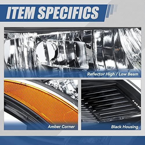 【並行輸入品】 Auto Dynasty Headlights Assembly Compatible with 2008 2011 Fordの画像