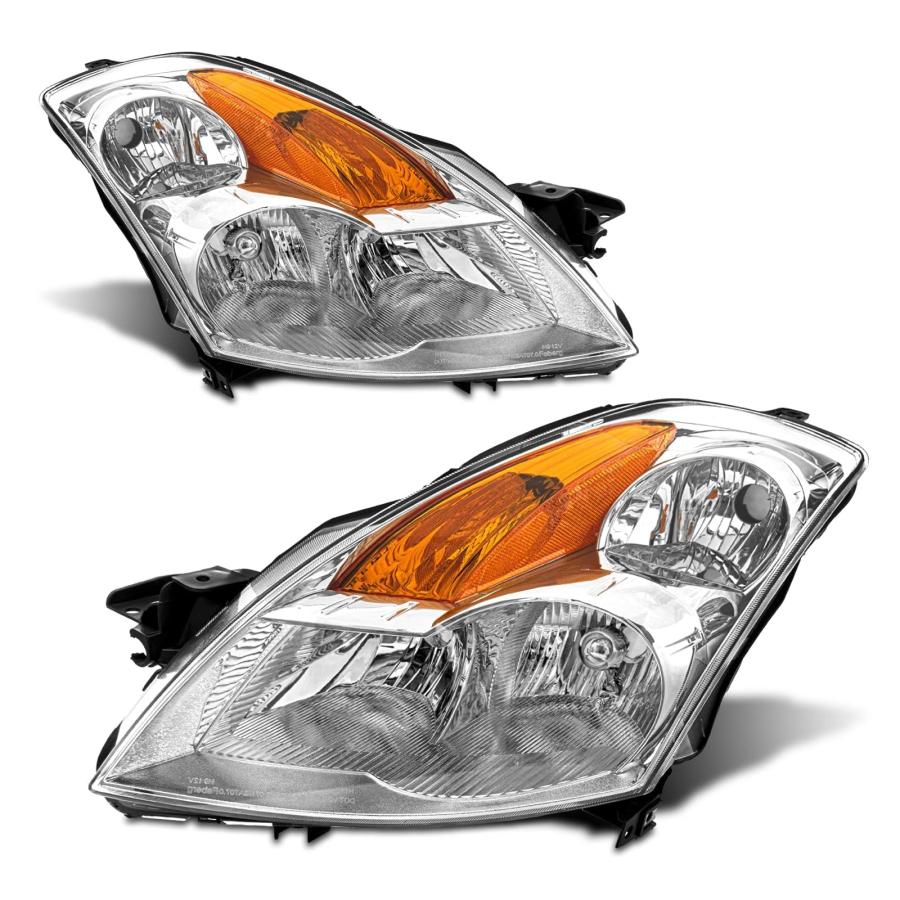 ADCARLIGHTS ヘッドライトアセンブリ 2007 2009 Nissan Altima 4Dr セダン クリアレンズ クロ 並行輸入品_2