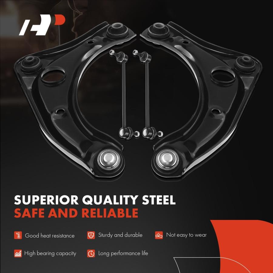 【並行輸入品】 A Premium 4Pcs Front Suspension Kit, Lower Control Arm, Sway Barの画像