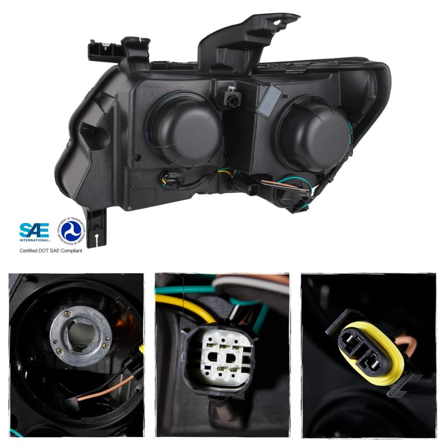 【並行輸入品】AKKON 2015 2016 2017 2018 2019 2020 2021 2022 シボレーコロラドプロジェクターヘッドラの画像