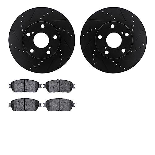 【並行輸入品】 Dynamic Friction Company Front Brake Rotors Drilled and Slottedの画像