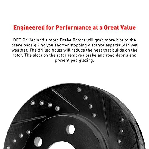 【並行輸入品】 Dynamic Friction Company Front Brake Rotors Drilled and Slottedの画像