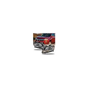 AKKON   Fits 2015 2022 Chevy Colorado Pickup [Halogen Type] Blac 並行輸入品の画像