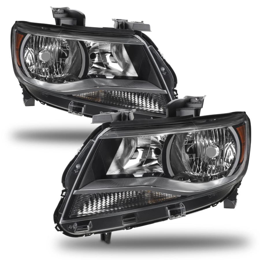 AKKON   Fits 2015 2022 Chevy Colorado Pickup [Halogen Type] Blac 並行輸入品の画像
