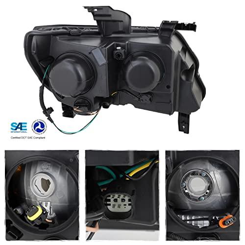 AKKON   Fits 2015 2022 Chevy Colorado Pickup [Halogen Type] Blac 並行輸入品の画像