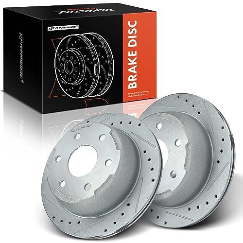 【並行輸入品】 A Premium 12.80 inch (325mm) Rear Drilled and Slotted Disc Brakeの画像
