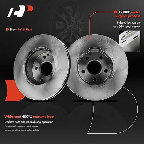 【並行輸入品】 A Premium 11.61 inch (295mm) Front Vented Disc Brake Rotors Compの画像